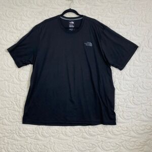 The North Face T-Shirt Mens XXXL Black FlashDry Active Fit Short Sleeve Tee Logo